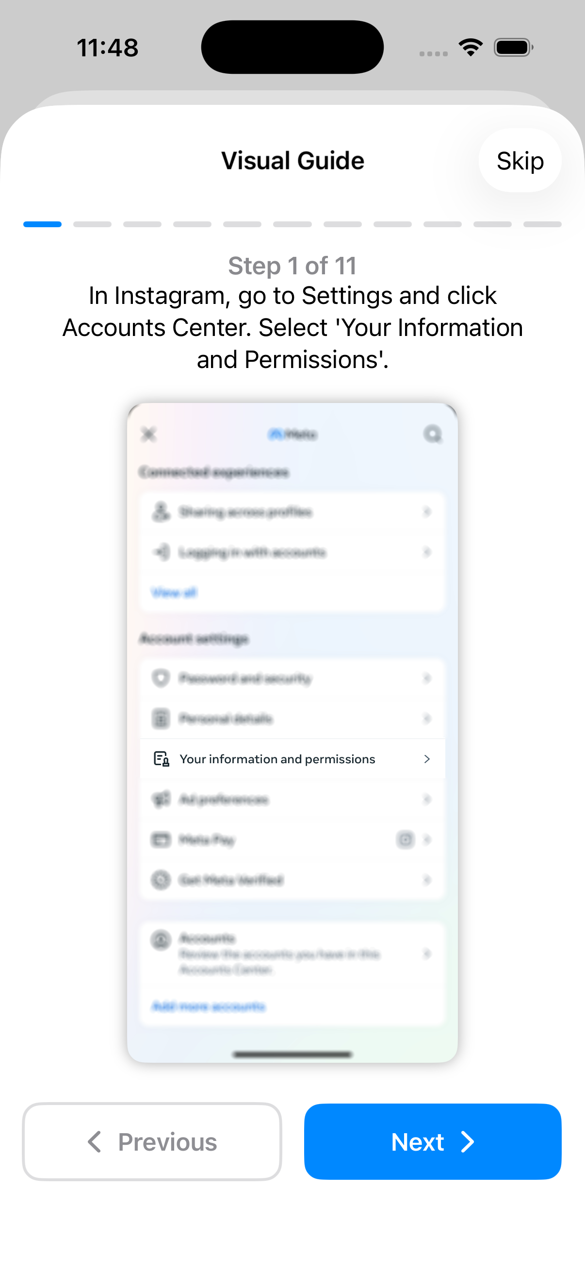 Updates Screen